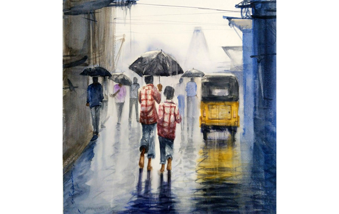 SP0030
Madras - a reflection - 30 
Watercolour on paper
11.8 x 11.8 inches
2020
Available